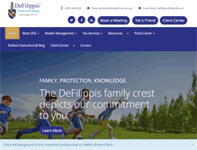 Tablet Screenshot of defilippisfinancial.com